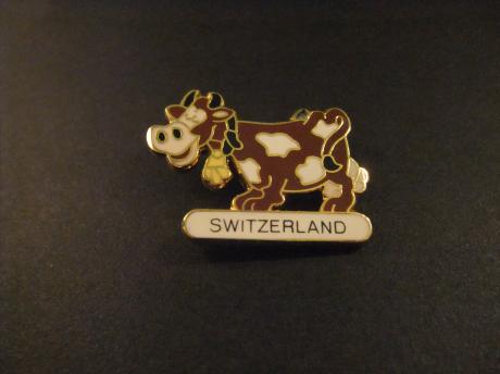 Zwitserse koe-Alpengebied van Zwitserland, met koebel